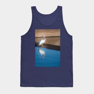 American White Pelican Calmly Watching Tank Top